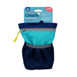 Coachi Bolsa de Adiestramiento y Recompensas Profesional para Perros y Cachorros - Amplia, Mosquetón, Forro Reversible, Azul Oscuro/Claro