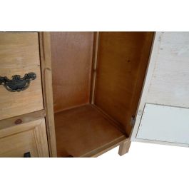 DKD Home Decor Buffet Cottage Marrón Natural Madera Metal con 5 Cajones y 2 Puertas, 116 cm Ancho