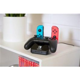 Power A 1525991-01 HUB de Carga para Nintendo Switch y Mandos Pro, Compatible con Joy-Cons y Mandos Inalámbricos PowerA