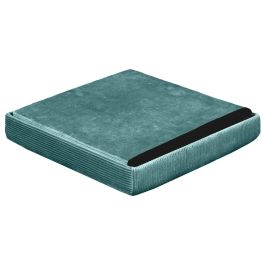Home Deco Factory Puf Plegable Azul Terciopelo Lounge Giulia Medidas 38x38x38 cm Capacidad 110 kg