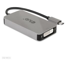 Club 3D CAC-1510-A Adaptador USB 3.2 Tipo C a DVI-D Dual Link, Soporte 4K@60Hz, Conector DisplayPort Alt Mode
