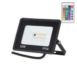 Proyector LED RGBW con Mando a Distancia 30W [HO-ICRGBFL-30W] Precio: 11.49999972. SKU: B1EW9VEJYF