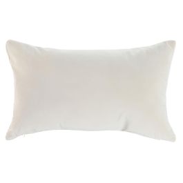 DKD Home Decor Cojín Jacquard Blanco 10 x 30 x 50 cm