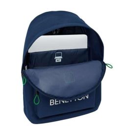 Mochila Safta Para Portatil 14,1-' Benetton Green 410x310x160 mm Mochila Safta Para Portatil 14,1-' Benetton Green 410x310x160 mm