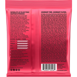 Ernieball Juego de Cuerdas Guitarra Eléctrica Slinky Burly 11-52 Tripack (3)