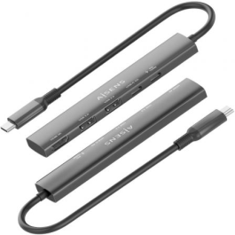Aisens ASUC-5P022-GR Docking Station USB-C 5 en 1 para portátiles, HDMI 4K, 2x USB-A, USB-C Datos y PD 100W, Gris Aisens ASUC-5P022-GR Docking Station USB-C 5 en 1 para portátiles, HDMI 4K, 2x USB-A, USB-C Datos y PD 100W, Gris