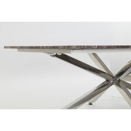 Mesa Centro Moderno DKD Home Decor Plateado 80 x 45 x 130 cm Mesa Centro Moderno DKD Home Decor Plateado 80 x 45 x 130 cm