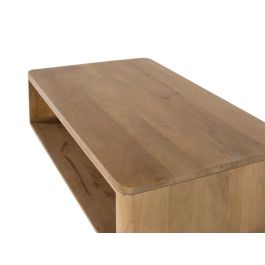 Giner Y Colomer Mesa de Centro en Madera de Mango Natural con Revistero Integrado