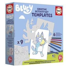 Set creativo plantillas de bluey con 9 modelos diferentes ¡dibuja y colorea con las ceras! Set creativo plantillas de bluey con 9 modelos diferentes ¡dibuja y colorea con las ceras!