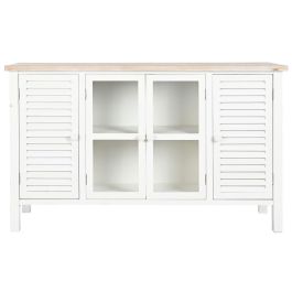 Buffet Tradicional DKD Home Decor Blanco Natural 40 x 80 x 130 cm