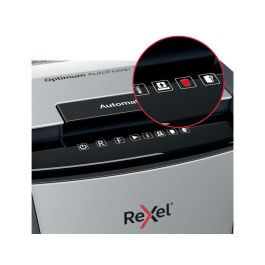 Destructora De Documentos Rexel Optimum Auto+ 300M Capacidad De Corte 300 Hojas Destruye Grapas Clips Y