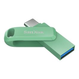 SanDisk Memoria USB Ultra Dual Drive Go 64 GB USB-C y USB-A 3.2 hasta 150 MB/s Verde absenta