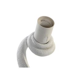 DKD Home Decor Lámpara Aplique Moderno de Pared con Diseño Iguana, Resina Blanca, 31x14x22 cm, Compatible con Bombilla E27 50W