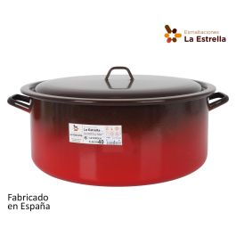 Cacerola Esmaltada con Tapa 40 cm - 19.7L Fuego - La Estrella (2 Unidades) Precio: 136.49999957. SKU: B1HTN3FCSS