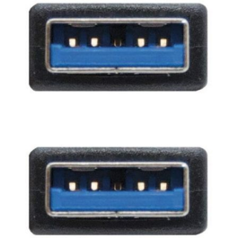 Cable USB 3.0 A a USB A NANOCABLE 10.01.1002-BK Negro 2 m Cable USB 3.0 A a USB A NANOCABLE 10.01.1002-BK Negro 2 m