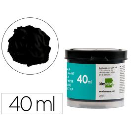 Tempera Liderpapel Escolar 40 mL Negro 5 unidades