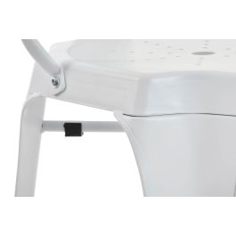 DKD Home Decor Taburete Blanco 48 x 113 x 44 cm (2 Unidades)