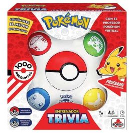 Pokemon Juego de Mesa Trivia Entrenador: ¿Quién Será el Mejor? | Edad 7+ años, Requiere 3 pilas LR6 (no incluidas), Idiomas ES/EN