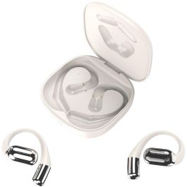 4smarts Auriculares Open-Ear Bluetooth SkyBuds AI Screen, beige