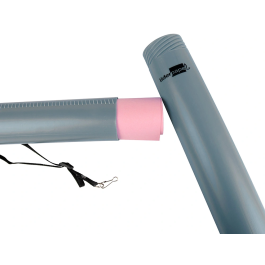 Liderpapel Portaplanos Plástico, Extensible hasta 80 cm, Diámetro 6 cm, Gris