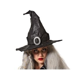 Sombrero De Bruja Negro Arrugado Con Hebilla Para Adulta Halloween Disfraz Misterioso Clásico Precio: 4.49999968. SKU: B1GC2WNNSM