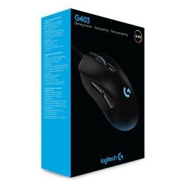 Logitech G403 Hero Ratón Gaming USB, Sensor HERO 25K, RGB LIGHTSYNC, 25600 DPI, 6 Botones Programables, Pesa Ajustable - 910-005633