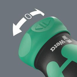 Wera Bicycle Set 5, Destornillador Múltiple de 7 Piezas con Portabrocas Magnético, Puntas Philips PH 1, Negro/Verde