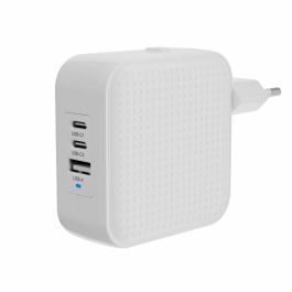 HYPER HJ1003WHWWGL Cargador de Carga Rápida Interior para Portátil, Smartphone y Tabletas con 2 Puertos USB-C y 1 USB 2.0 Blanco