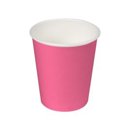 Set de 24 vasos de cartón fucsia 200 cc Algon (36 Cajas) Set de 24 vasos de cartón fucsia 200 cc Algon (36 Cajas)