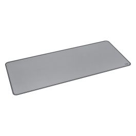 Logitech DESK MAT Studio Series Alfombrilla de Escritorio Antideslizante, Resistente a Derrames, 700 x 300 x 2 mm, Gris Medio