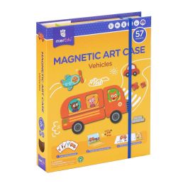 MIEREDU Maletín Magnético ME151 Vehículos para Niños +3 Años