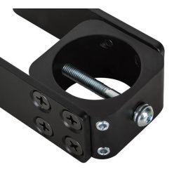 B-Tech BT7831 Soporte de Pared para Postes Ø50mm, Carga Máx. 150kg, Negro