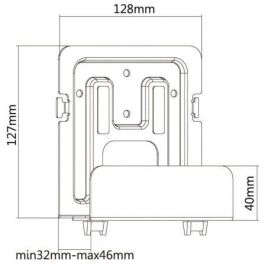 Aisens MPC02-155 Soporte de Pared Universal para Router y Mini PC - Carga Máxima 2kg, Acero Negro Aisens MPC02-155 Soporte de Pared Universal para Router y Mini PC - Carga Máxima 2kg, Acero Negro