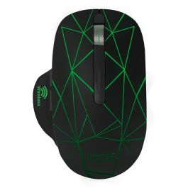 INCA IWM-551 Ratón Inalámbrico 1600 DPI, con Batería Recargable USB-C, Color Negro