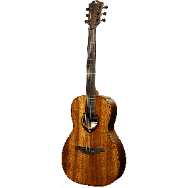 LAG Guitarra Acústica Parlor A/E Tramontane 98 Caoba Sólida Electroacústica