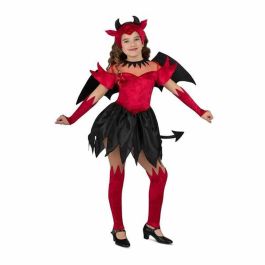 Disfraz diablesa tocado, alas, vestido con cola, guantes y calientapiernas talla 3-4 y Precio: 25.5899996. SKU: B1GTATWDRS