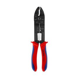 Knipex 97 22 240 SB Alicates para Crimpar, Cortar y Pelar Terminales y Cables - Acero Especial, 240x62x25 mm, para Electricidad Precio: 33.88999944. SKU: S7913421