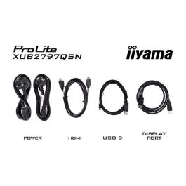 Iiyama ProLite XUB2797QSN-B2 Monitor IPS 27" 2K Ultra HD, USB-C, 65W, Altavoces, Negro