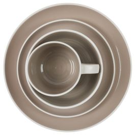 Home Deco Factory Mug 400 Ml Beige Bicolor Cerámica