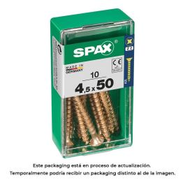 Spax 4081020450501 Tornillo Madera Cabeza Plana Yellox 4,5x50mm Caja 10 Unidades Precio: 1.98999988. SKU: S7913913