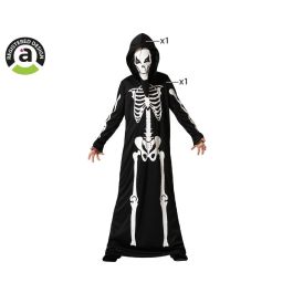 Disfraz Esqueleto Niños 3-4 Años Halloween Mono Capucha Unisex