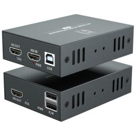 Level One Extensor HDMI por Cat.5/6 Kit 4K hasta 100m, Negro