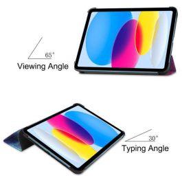 CoreParts For Apple iPad 10th Gen 10.9-inch (2022) Tri-fold Caster Hard Shell Cover with Auto Wake Function - Galaxy Style CoreParts For Apple iPad 10th Gen 10.9-inch (2022) Tri-fold Caster Hard Shell Cover with Auto Wake Function - Galaxy Style