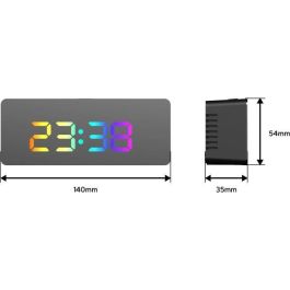 Despertador LED RGB - EVOOM - ESPEJO Despertador LED RGB - EVOOM - ESPEJO