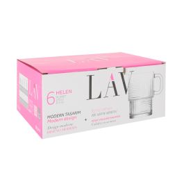 Set de 6 vasos con asa Helen 270 cc - LAV (8 Cajas) Set de 6 vasos con asa Helen 270 cc - LAV (8 Cajas)