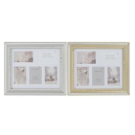 Marco Multifoto Tradicional DKD Home Decor Dorado Plateado 2 x 40 x 46.5 cm (2 Unidades) Precio: 25.4999998. SKU: S3034757