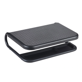 Q-connect Soporte para Portátil y Monitor con Bandeja Organizadora, Negro, 380x295x110 mm Precio: 23.50000048. SKU: B192PEHLQF