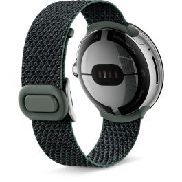 Google Armband para Smartwatch Pixel Watch 137-203 mm, Correa de Plástico y Acero Inoxidable, Color Marfil