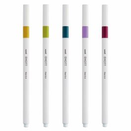 Uni-Ball Emott Rotuladores de Escritura y Dibujo, Diseño Moderno, Colores Retro, Estuche 5 Unidades Uni-Ball Emott Rotuladores de Escritura y Dibujo, Diseño Moderno, Colores Retro, Estuche 5 Unidades