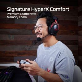 HP Cloud Alpha Wireless Gaming Headset Auriculares Inalámbricos Gaming Sonido Virtual 7.1 Surround DTS Headphone:X Over-Ear Negro Rojo